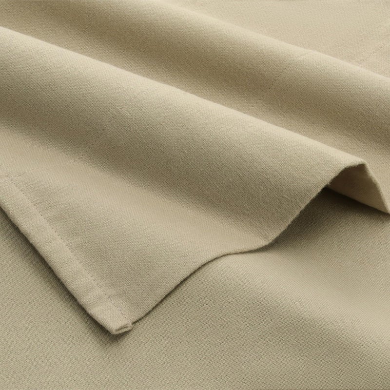Featherhead 100% Cotton 4PCs Flannel Sheet Set | Double-Brushed for Extra Softness, Warm & Breathable, Extra Deep Pockets fits Up to 17    (Beige, Queen) - Image 4